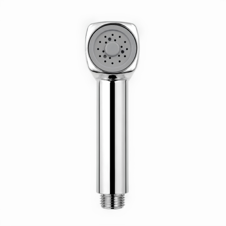 Silver Jet Faucet with Ergonomic Handle for Bathroom Use
