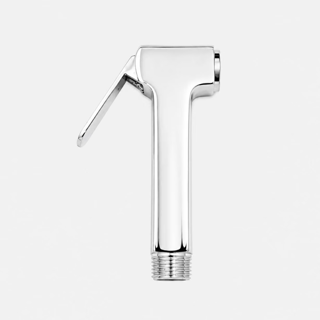 Premium silver jet spray, polished chrome.