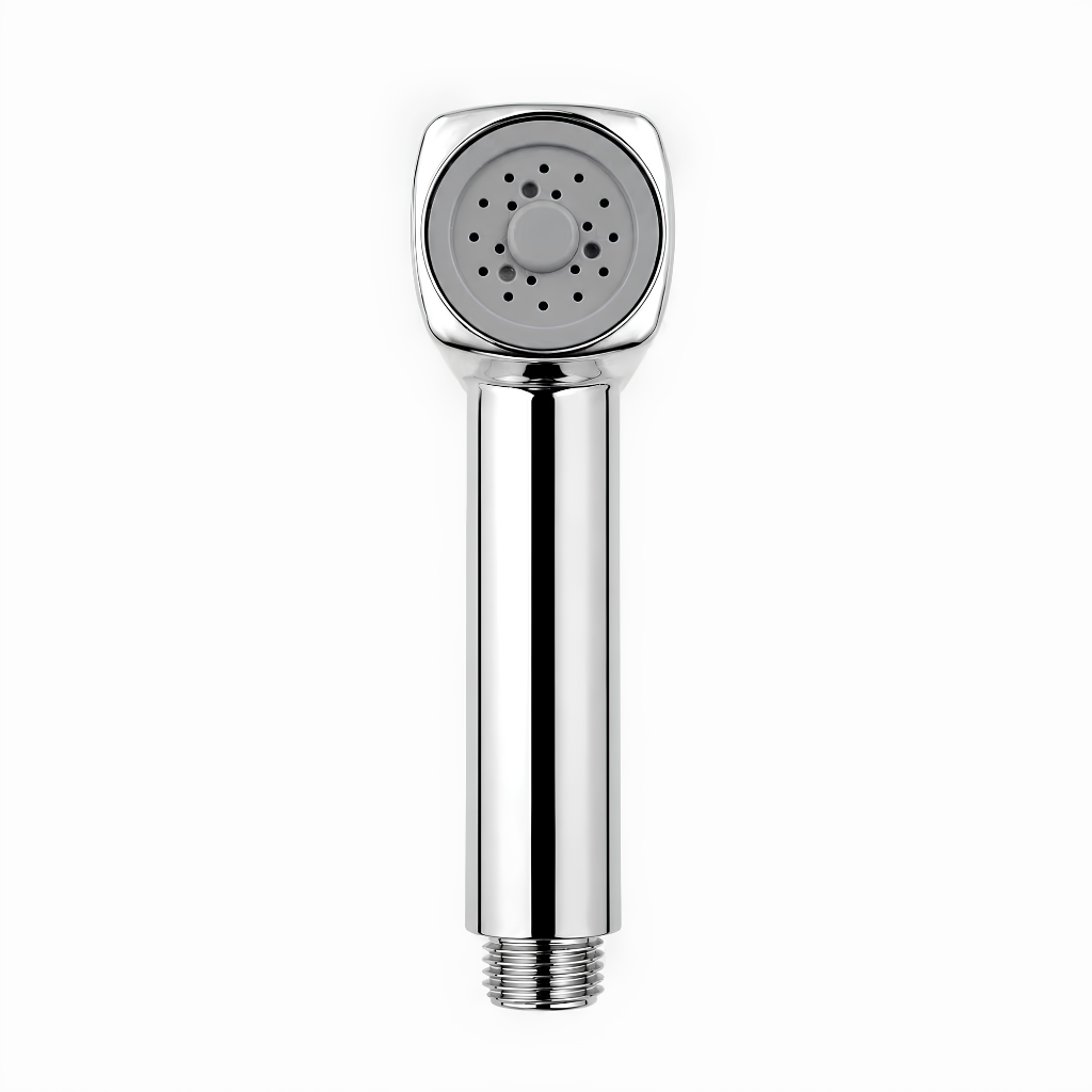 Silver Jet Faucet with Ergonomic Handle for Bathroom Use